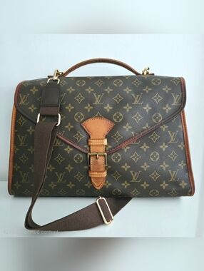 Authentic LOUIS VUITTON LV Beverly GM Monogram Business Crossbody Laptop Bag